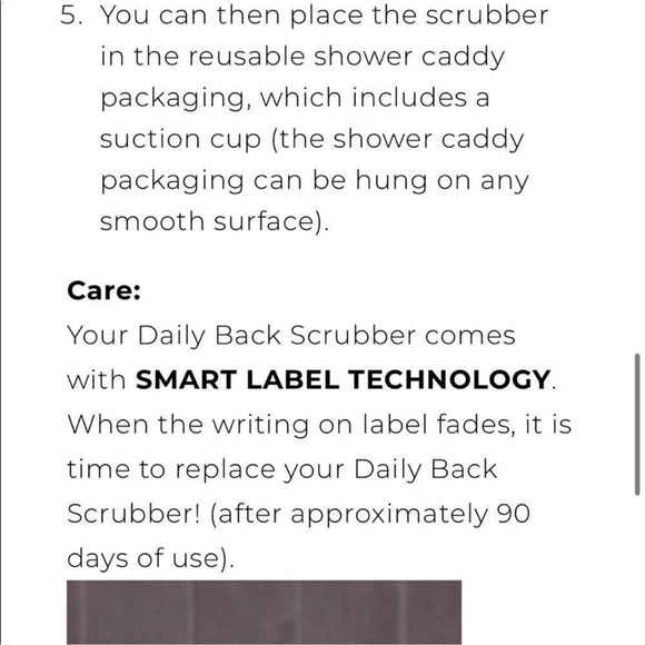 🆕 Daily Concepts Daily Shower Back Scrubber in White - Picture 6 of 7